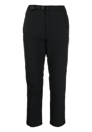 Snow Peak quilted straight-leg trousers - Black