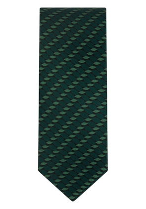 Dolce & Gabbana geometric-print silk tie - Green