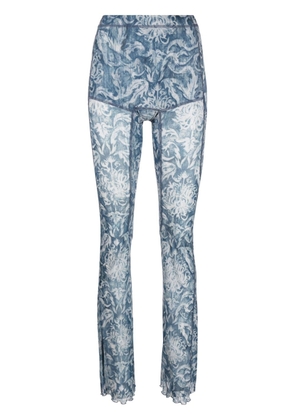 KNWLS Halcyon floral-print leggings - Blue