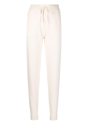 MC2 Saint Barth Charlie logo-embroidered knitted trousers - Neutrals