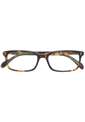 Oliver Peoples tortoise shell square shape glasses - Brown