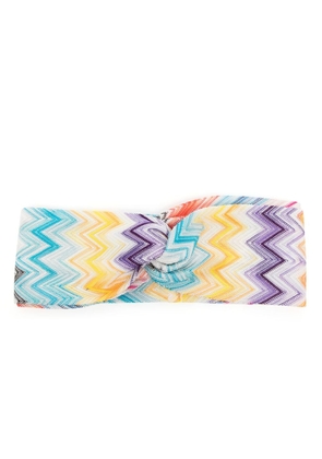 Missoni zig-zag print knitted headband - Multicolour