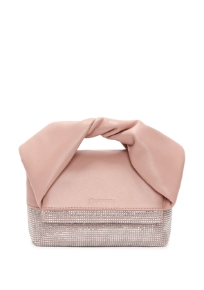 JW Anderson small Twister leather tote bag - Pink
