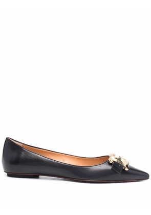 Tod's chain-link ballerina shoes - Black