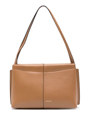 Wandler panelled leather shoulder bag - Brown