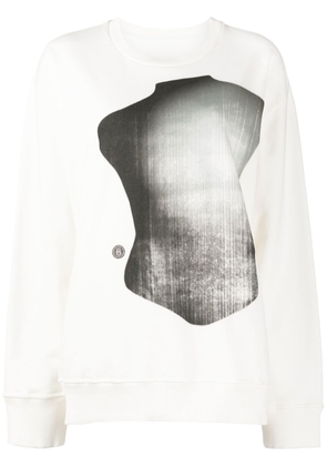 MM6 Maison Margiela graphic-print sweatshirt - White