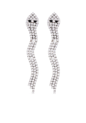 Shrimps Piper snake pendant drop earrings - Silver