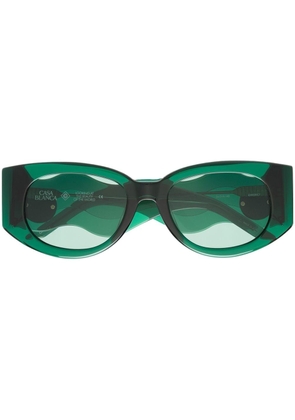 Casablanca cat eye-frame tinted sunglasses - Green