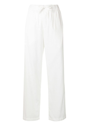 TEKLA drawstring-waist pajama trousers - White