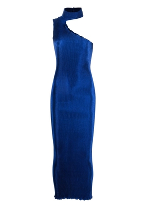 L'IDÉE 90's plissé midi dress - Blue