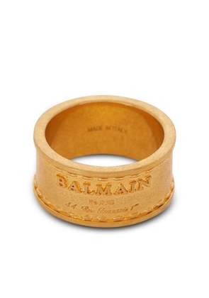 Balmain Signature band ring - Gold