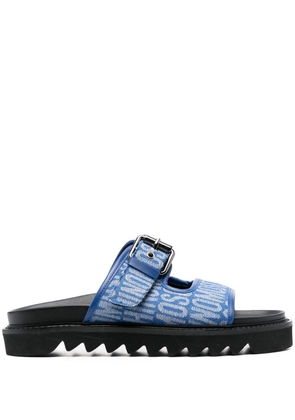 Moschino buckle-strap 40mm sandals - Blue