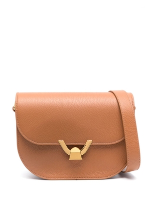 Coccinelle Dew leather shoulder bag - Brown