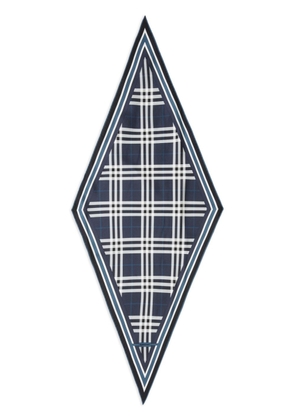 Burberry montage-print diamond-shape scarf - Blue