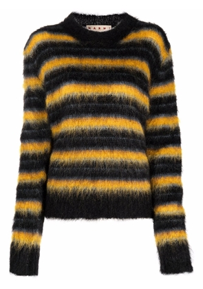 Marni round-neck striped jumper - Black