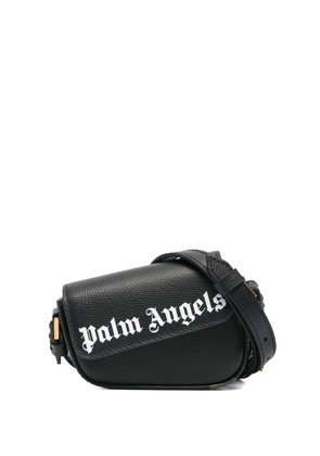 Palm Angels Crash logo-print mini crossbody bag - Black