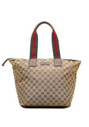 Gucci Pre-Owned 2000-2015 Twill Interlocking G handbag - Brown