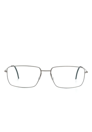 Lindberg 5539 rectangle-frame glasses - Grey