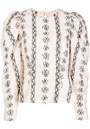 Ulla Johnson Layla floral-print blouse - Neutrals