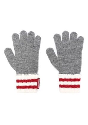 Dsquared2 full-finger striped gloves - Grey