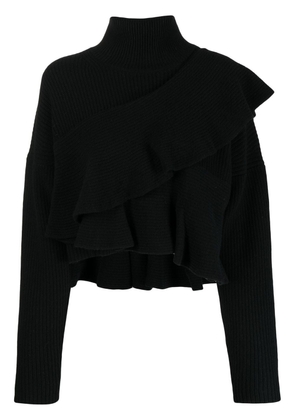 Altuzarra flounce wool-cashmere jumper - Black