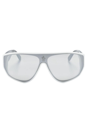 Moncler Eyewear Tronn Shield oversize-frame sunglasses - White