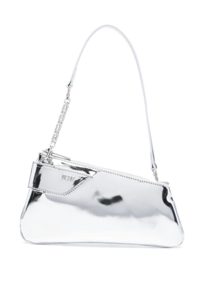Gcds Comma Notte leather bag - Silver