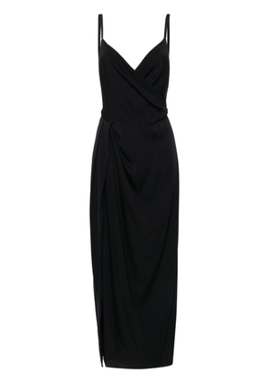 Dolce & Gabbana draped midi dress - Black