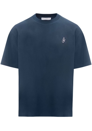 JW Anderson swirl-logo T-shirt - Blue