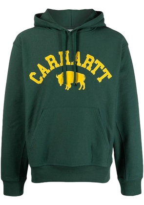 Carhartt WIP logo-print drawstring hoodie - Green