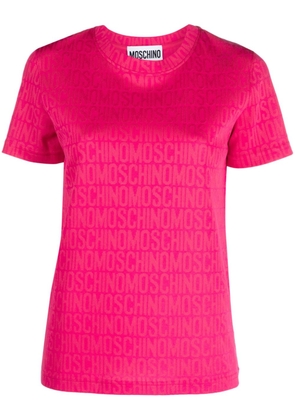 Moschino devoré jersey T-shirt - Pink