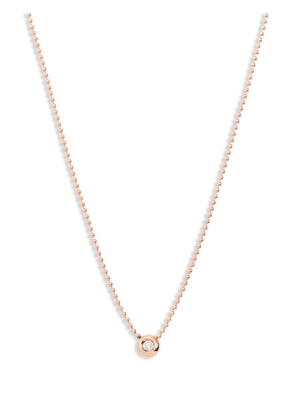Dodo 9kt rose gold Bollicine diamond pendant necklace