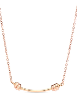 Dodo 9kt rose gold Nodo choker necklace - Pink