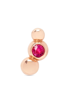 Dodo 9kt rose gold Bollicine ruby earring