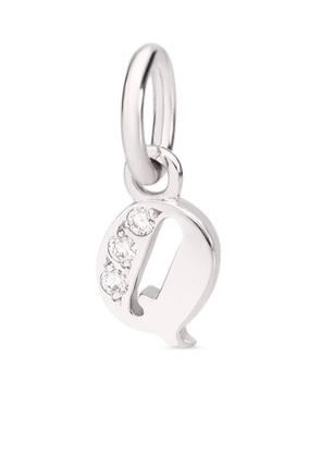 Dodo 18kt white gold Precious Letter Q diamond charm - Silver