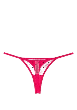 Love Stories Roomie floral-lace thong - Pink