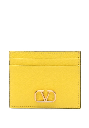 Valentino Garavani VLogo Signature leather card holder - Yellow