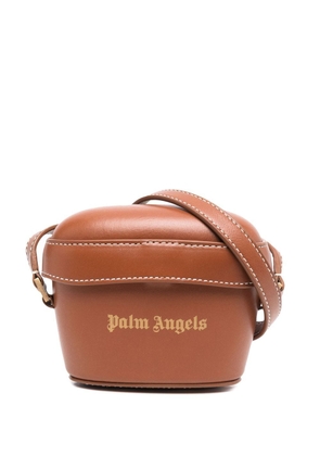 Palm Angels mini Padlock crossbody bag - Brown
