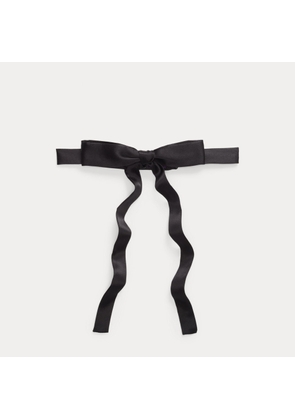 Silk Charmeuse Skinny Bow Tie