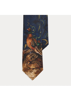 Pheasant-Paisley Silk Twill Tie
