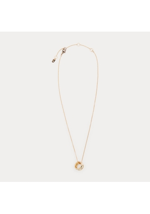 Gold-Tone Crystal Pendant Necklace