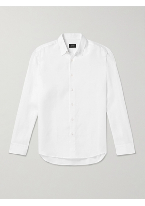 Brioni - Button-Down Collar Linen Shirt - Men - White - S