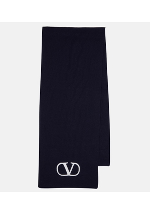 Valentino VLogo virgin wool scarf
