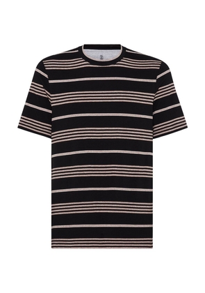 Brunello Cucinelli Cotton Striped T-Shirt