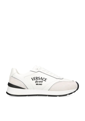 Versace Leather Logo Sneakers