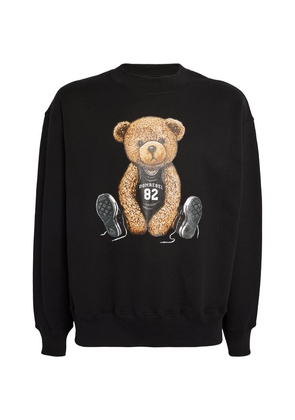 Domrebel Cotton Basketball Bear Sweatshirt