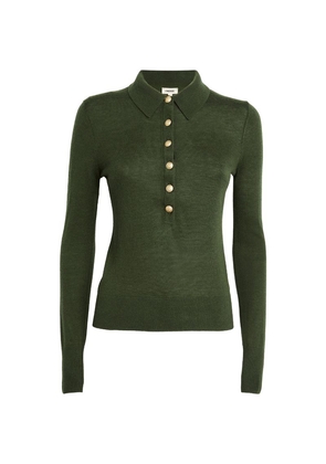 L'Agence Collared Sterling Sweater