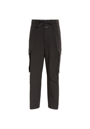 Closed Wide-Leg Cargo Trousers