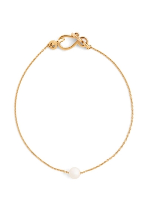Sophie Bille Brahe Yellow Gold And Pearl Stella Bracelet