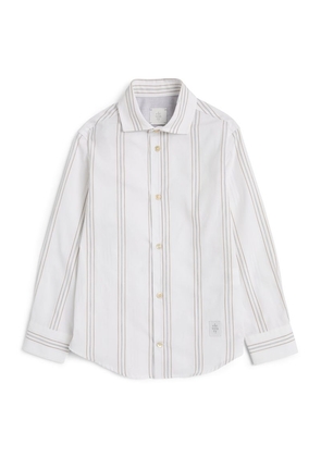 Eleventy Kids Cotton Striped Shirt (4-16 Years)